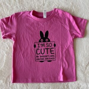 Toddler Pink Bunny Graphic T-Shirt | Size 4